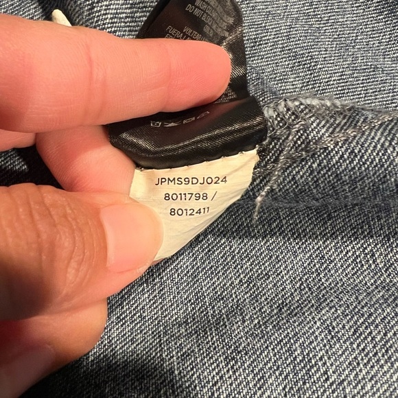 Jones New York Womens Medium Indigo Denim Button Jacket Fall Trends - Picture 10 of 10